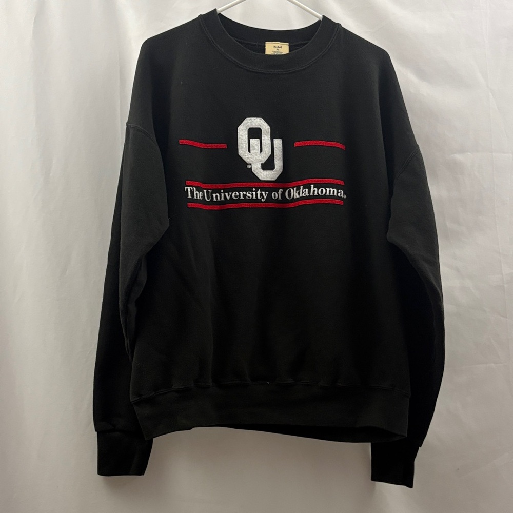 The University of Oklahoma Sooners OU Men’s Sweatshirt The Game Black Size XL